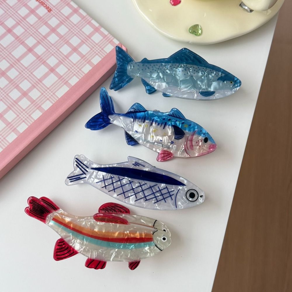 Korean Girl Lifestyle - Haarspange Meeres-Tier-Haarklammer PVC Thunfisch Meereslebewesen Fisch-Haarspange