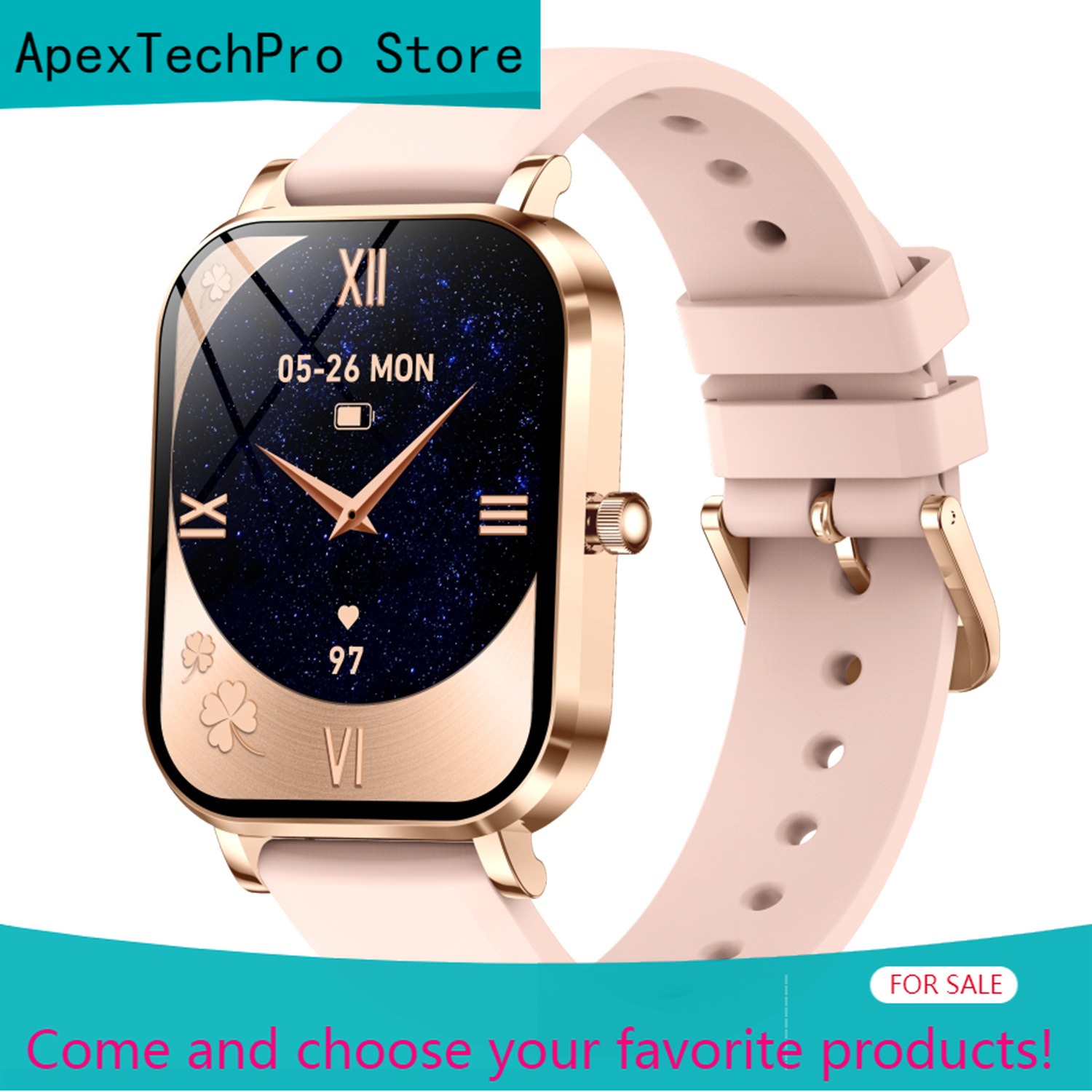 Korean Women Lifestyle - ApexTPUltra Dünne Smartwatch für Frauen mit