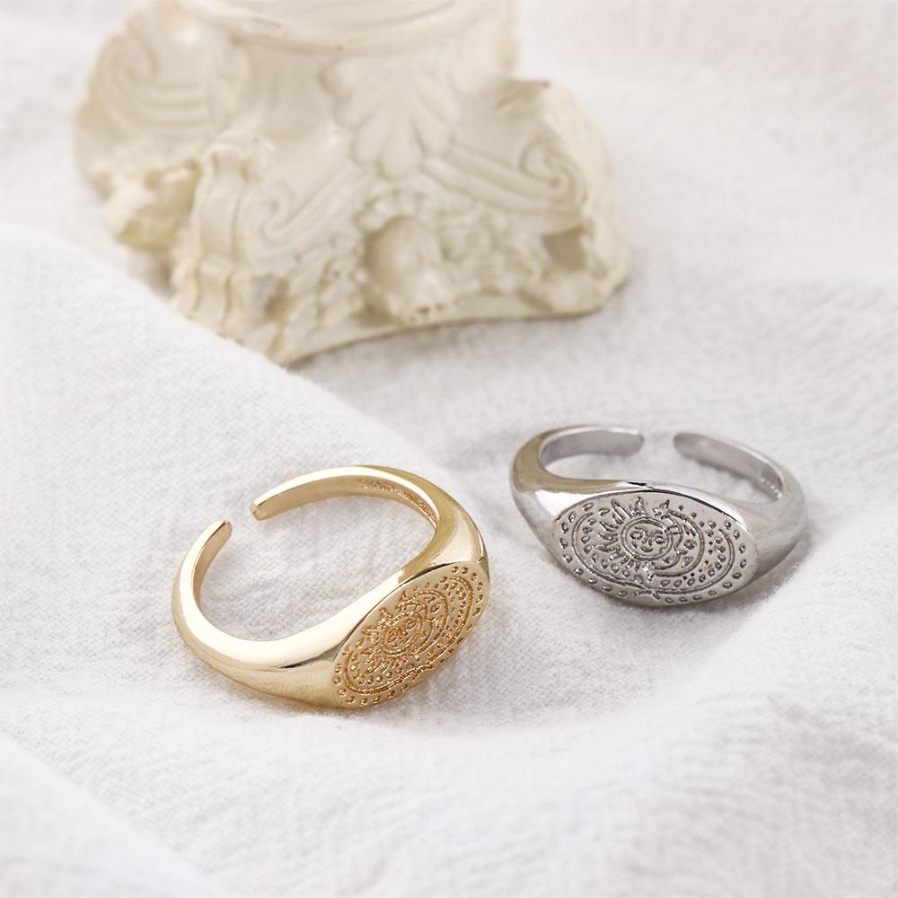 Minimalistischer Ring mit Sonn – Korean Women Lifestyle Bewertung und Preis