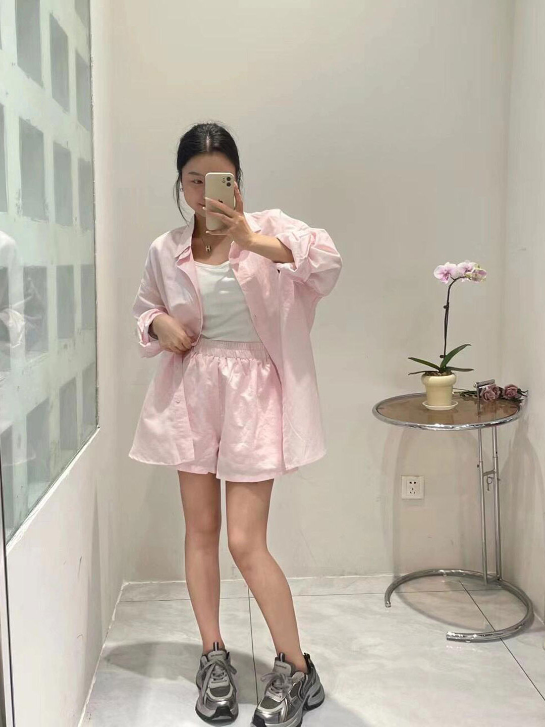 Süßes rosa Langarmshirt im kor – Korean Lifestyle Bewertung und Preis