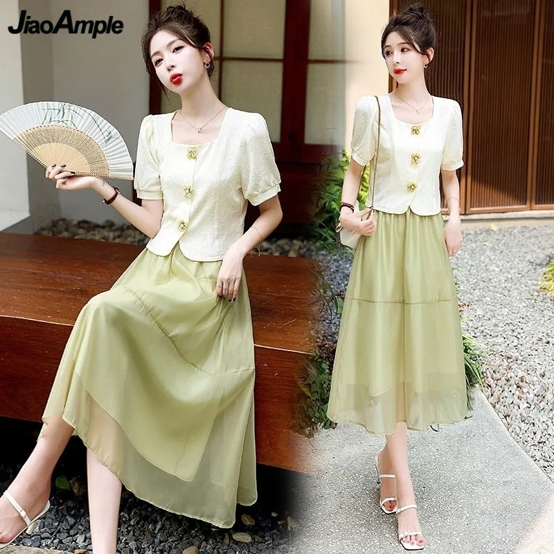 2024 Sommer Frauen anmutige fl – Korean Lifestyle Bewertung und Preis